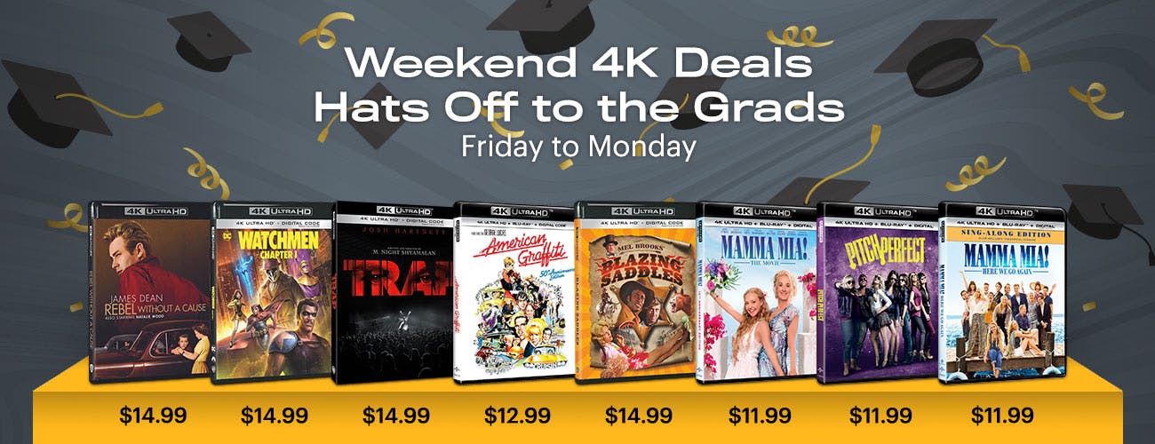 4K UHD Weekend Deals - Friday to Monday: Hats of to Grads