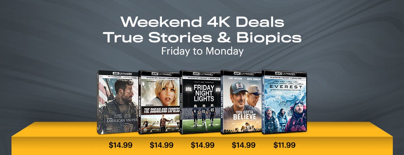 4K UHD Weekend Deals - Friday to Monday: True Stories