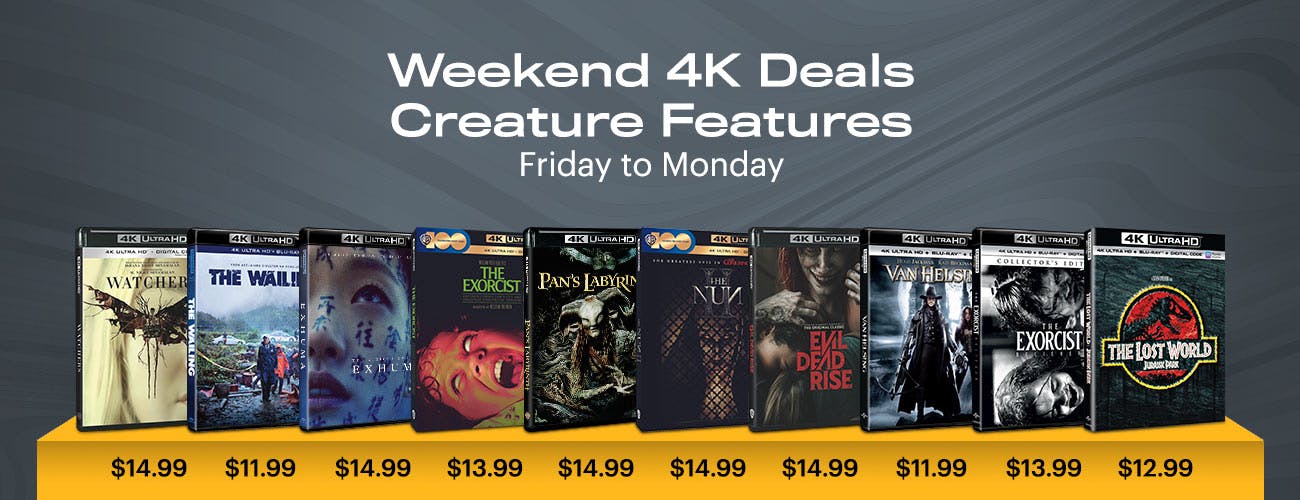 4K UHD Weekend Deals - Friday to Monday: Creature Features