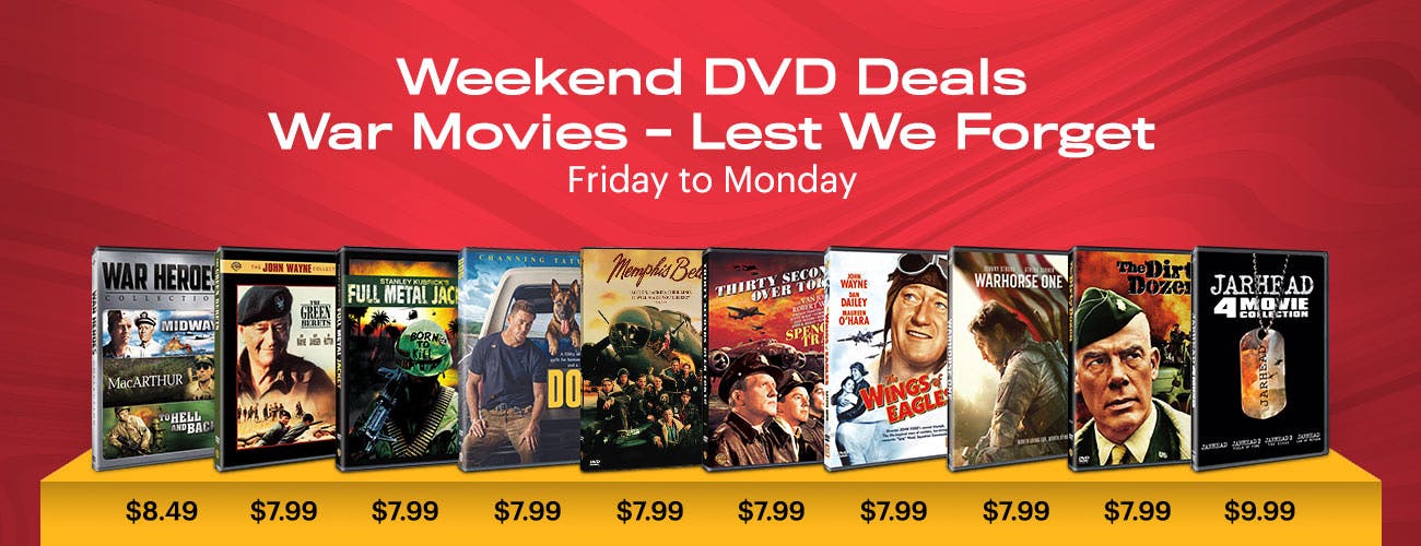DVD Weekend Deals - Friday to Monday: War Movies