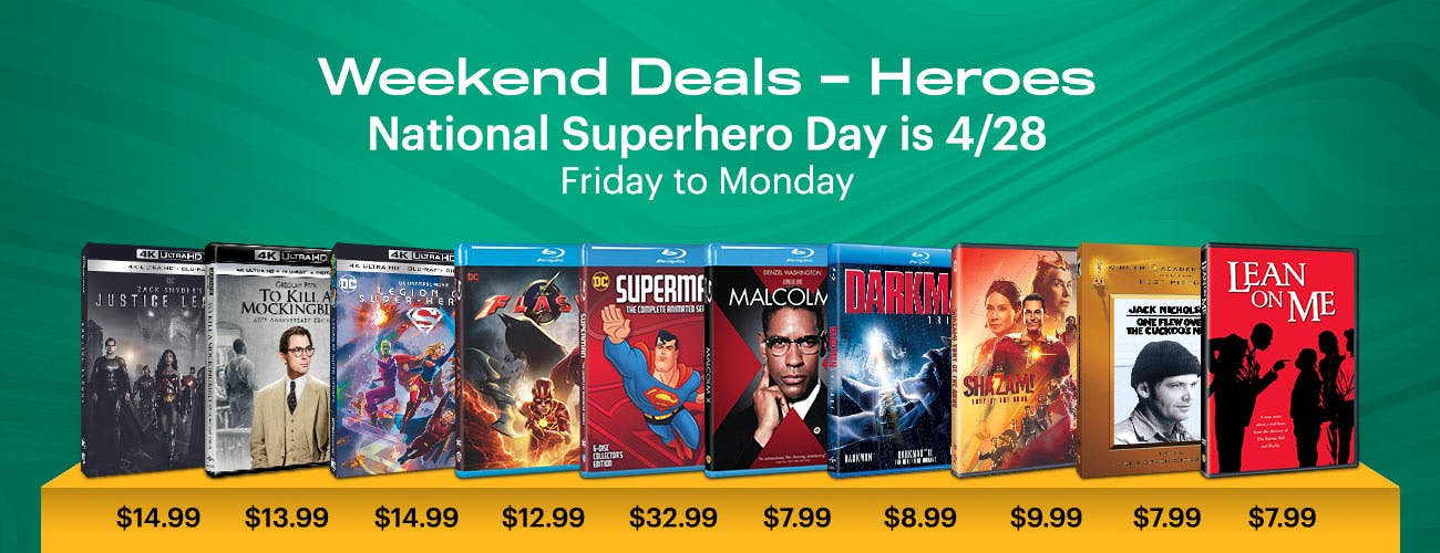 Weekend Deals - Friday to Monday: Heroes