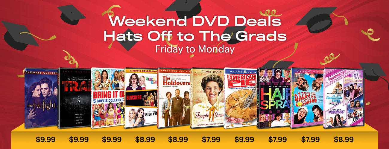 DVD Weekend Deals - Friday to Monday: Hats off to Grads