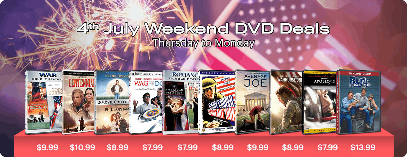 DVD Weekend Deals: Friday to Monday 4th July DVD