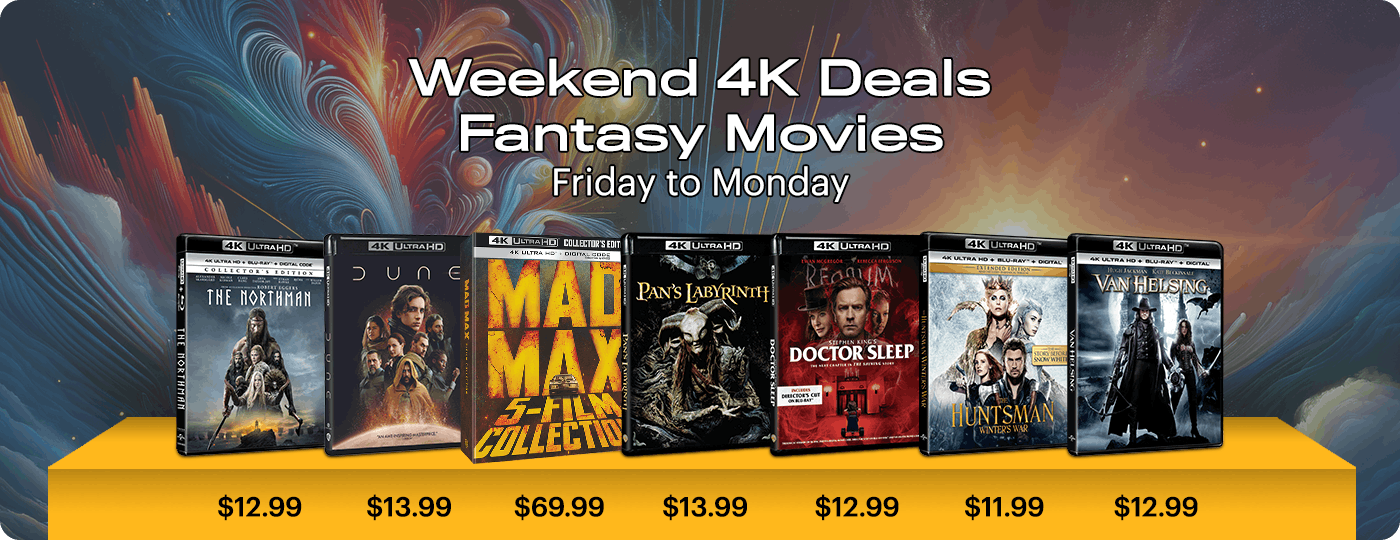 4K UHD Weekend Deals: Friday to Monday Fantasy Movies