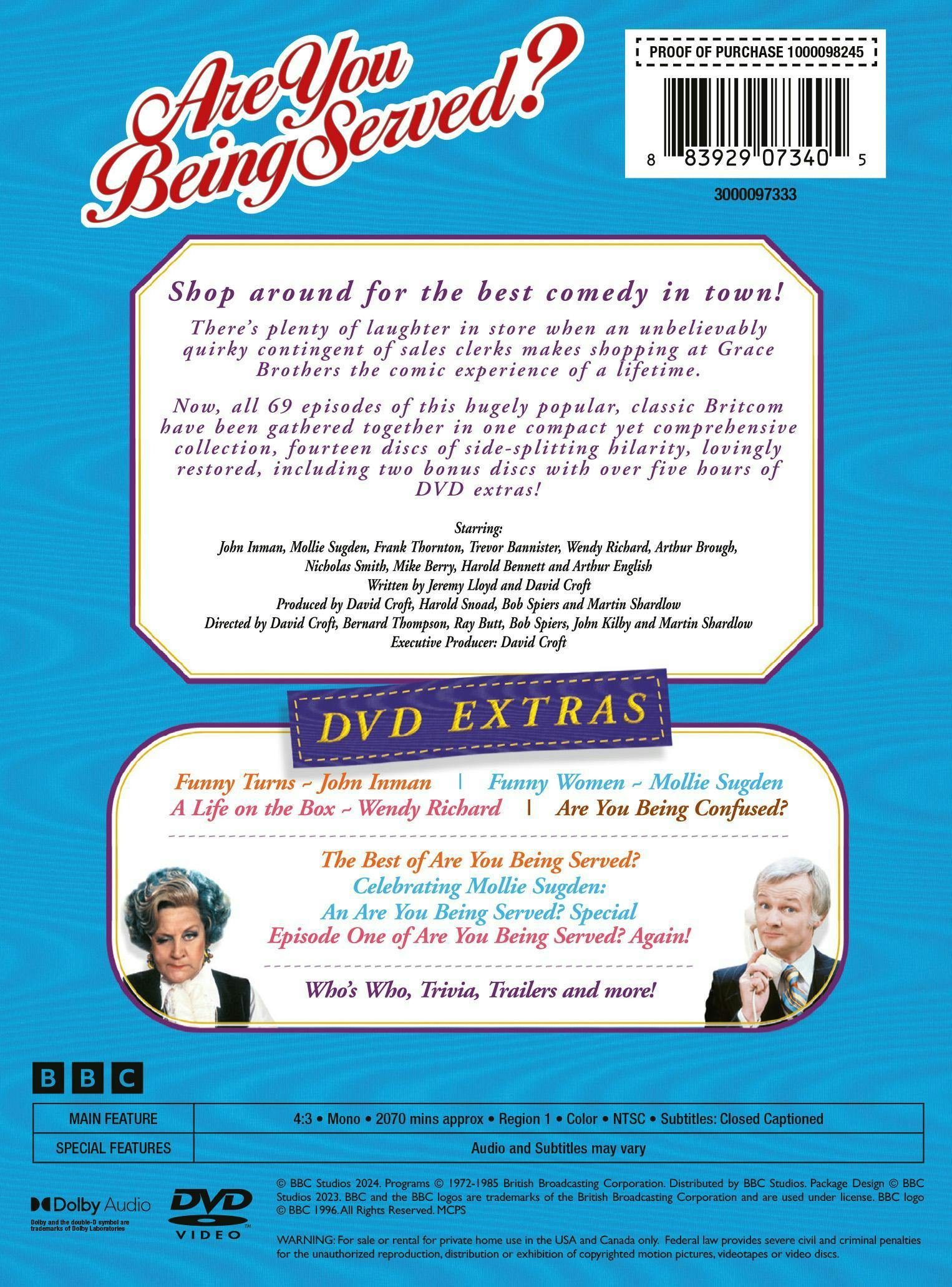 Buy Are You Being Served?: The Complete Collection Box Set DVD | GRUV