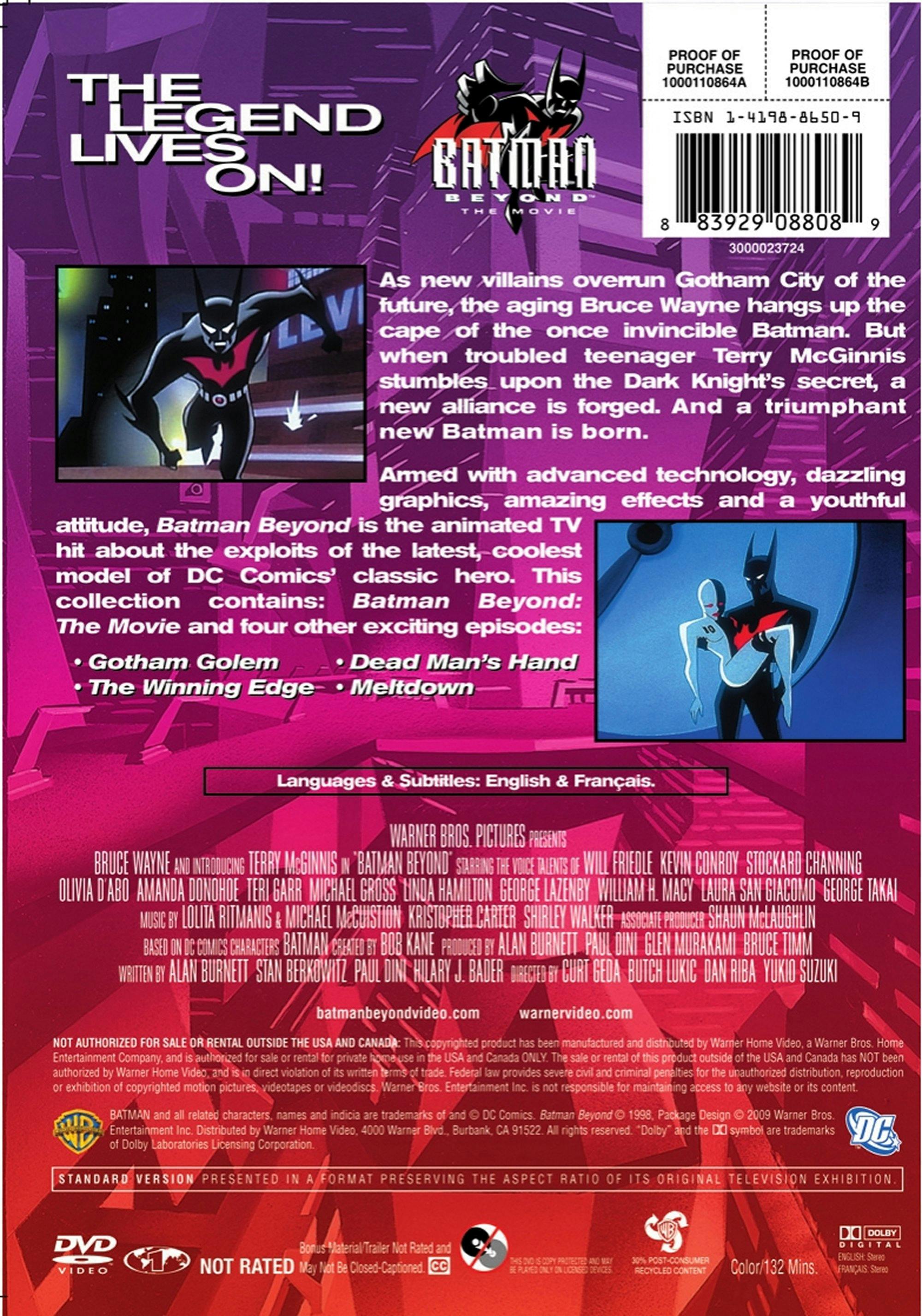 Buy Batman Beyond: The Movie DVD New Packaging DVD | GRUV