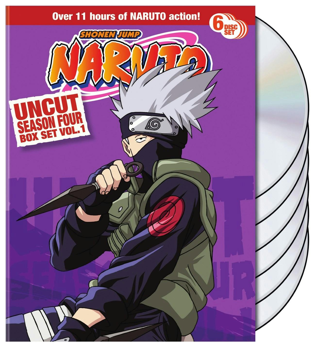 Naruto Uncut Season 4 Vol 1 Box Set - DVD