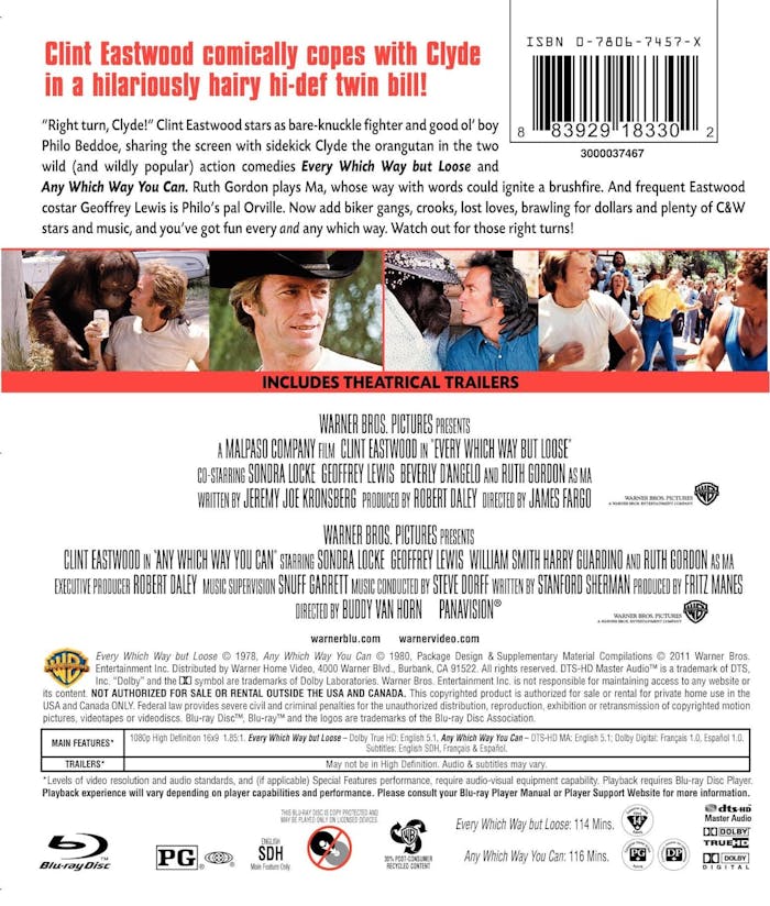 Every Which Way But Loose/Any Which Way You Can (Blu-ray Double Feature) [Blu-ray]