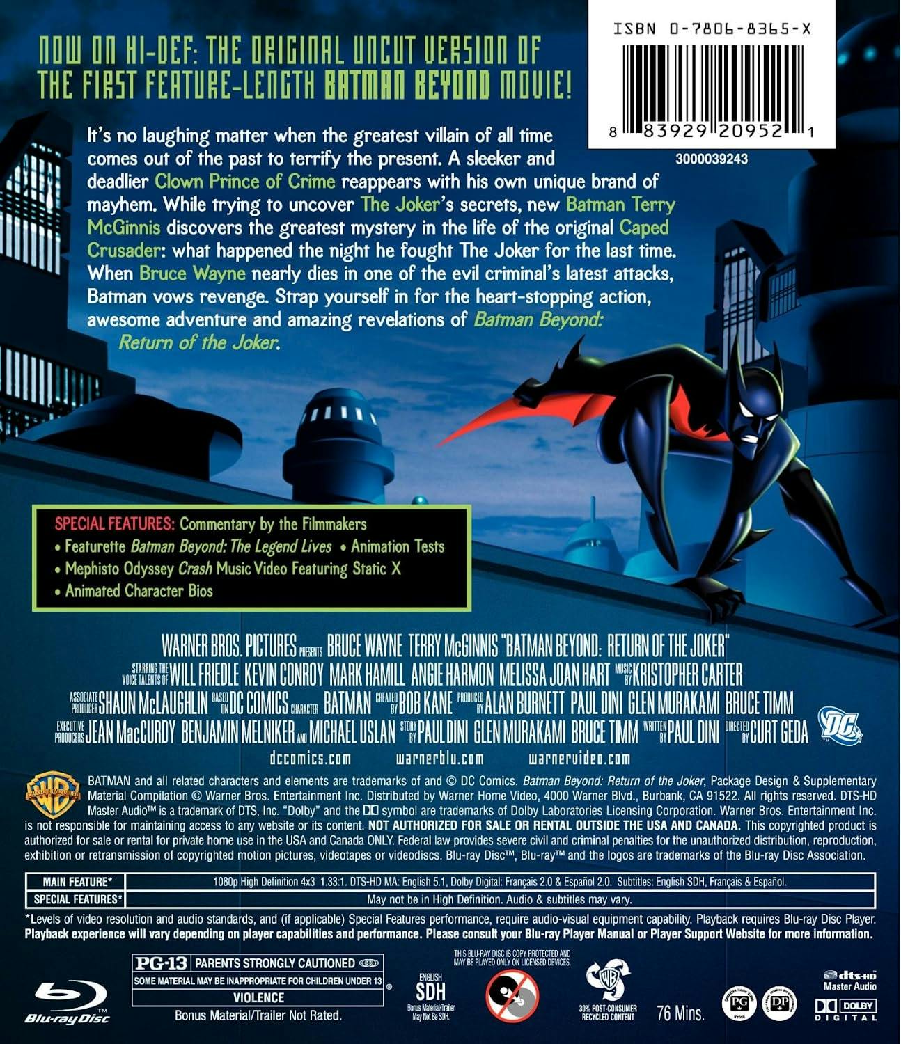 Buy Batman Beyond/Return Of The Joker Blu-ray | GRUV