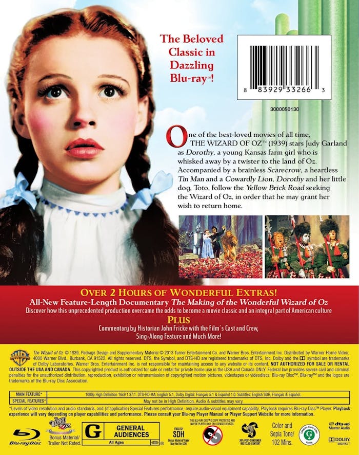 The Wizard of Oz (75th Anniversary Edition) [Blu-ray]