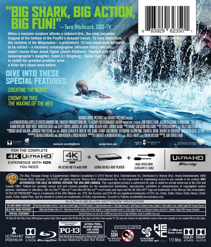 The Meg (4K Ultra HD + Blu-ray) [UHD]