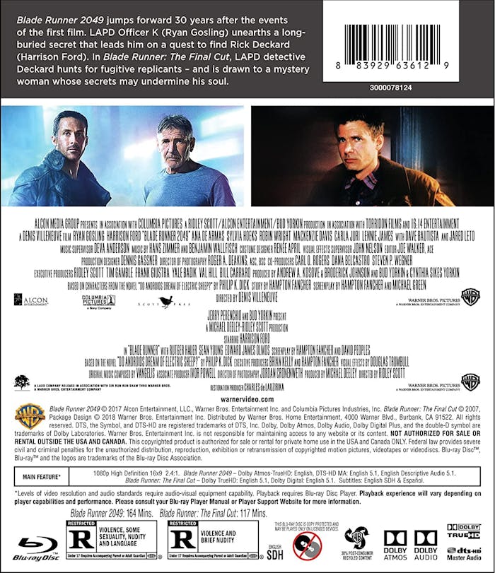 Blade Runner: The Final Cut/Blade Runner 2049 (Blu-ray Double Feature) [Blu-ray]