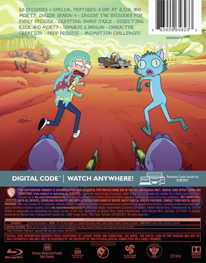 Rick & Morty: Season 4 [Blu-ray]