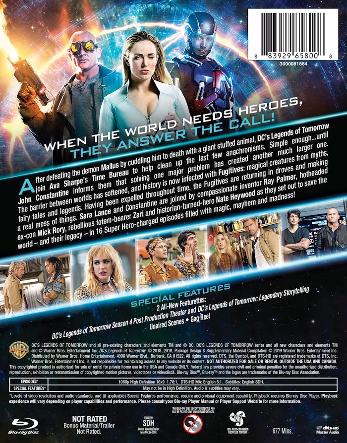 DC's Legends of Tomorrow: The Complete Fourth Season [Blu-ray]