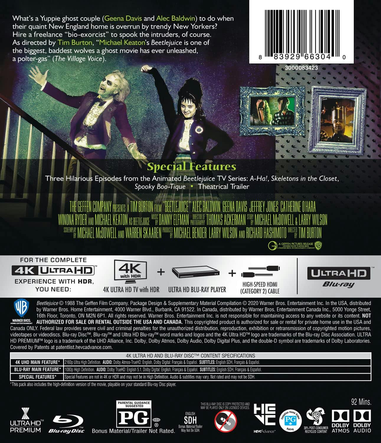 Buy Beetlejuice 4K Ultra HD + Blu-ray UHD | GRUV