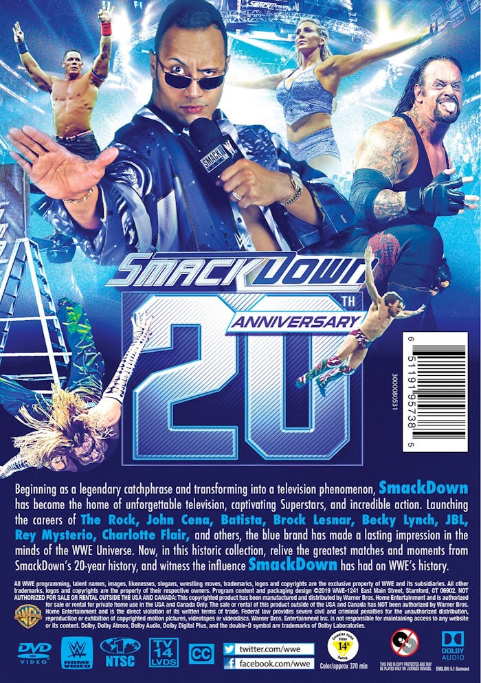 WWE: Smackdown 20th Anniversary [DVD]