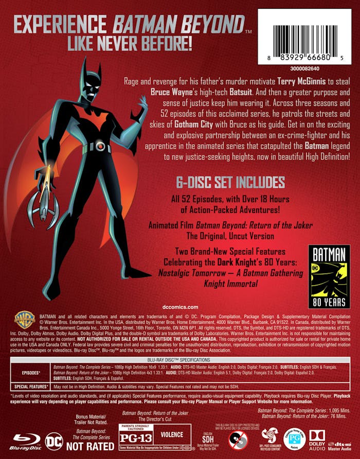 Buy Batman Beyond: The Complete SeriesBox Set Blu-ray | GRUV