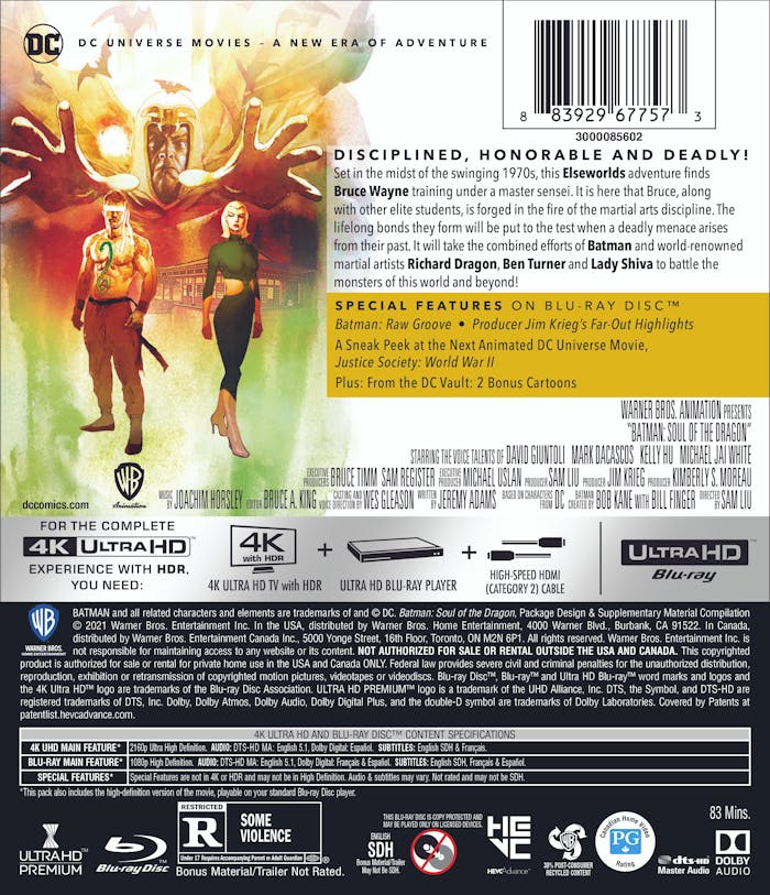 Batman: Soul of the Dragon (4K Ultra HD + Blu-ray) [UHD]
