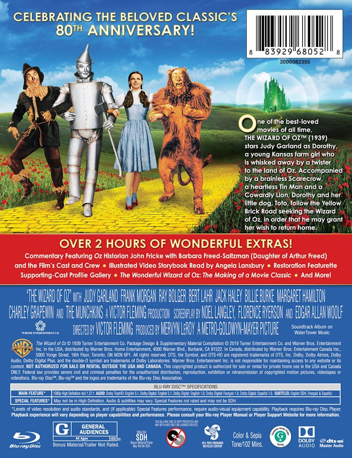 The Wizard of Oz (Limited Edition Steelbook) [Blu-ray]