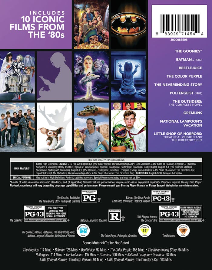 Best of 80s 10-Film Collection, Vol 2. (Blu-ray Set) [Blu-ray]