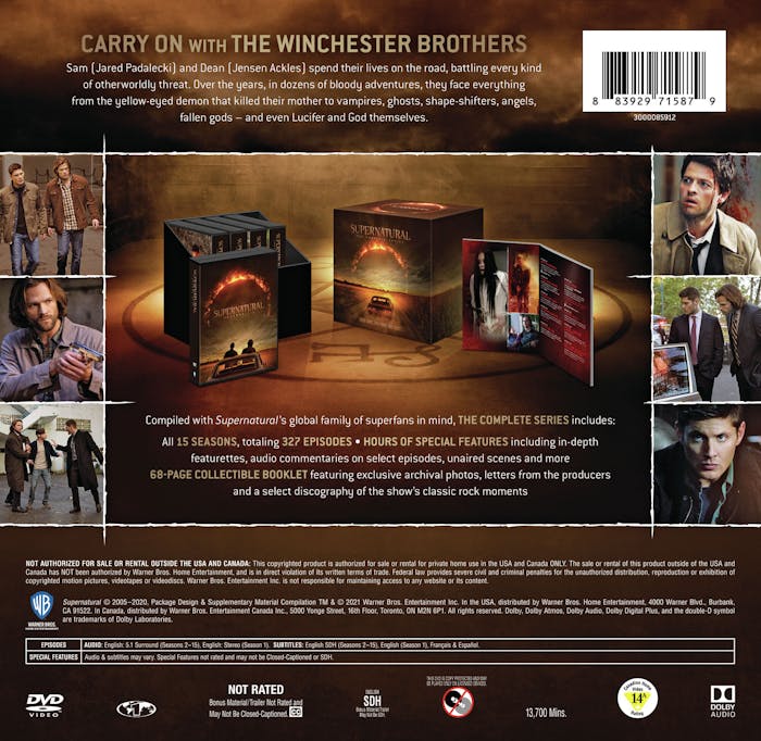 Supernatural: The Complete Series (DVD Gift Set) [DVD]