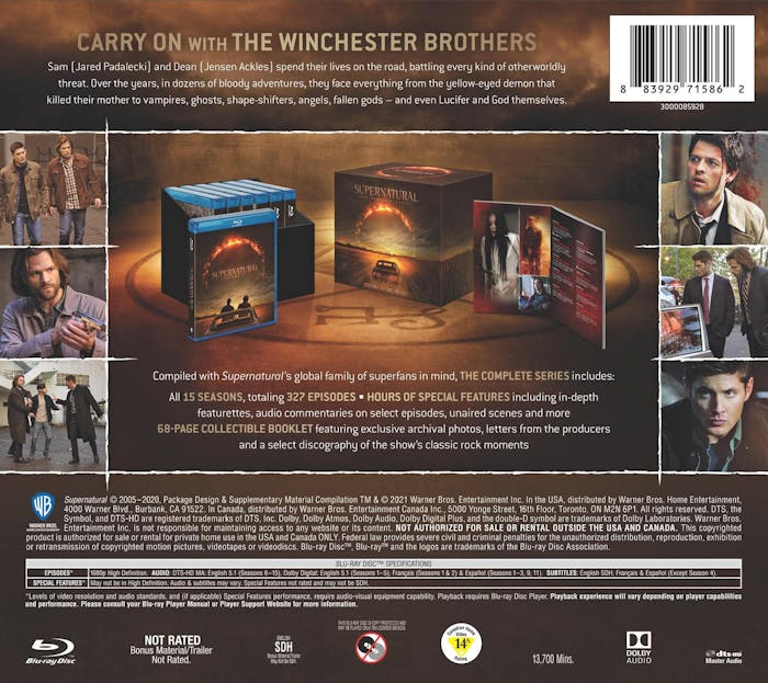 Supernatural: The Complete Series (Blu-ray Gift Set) [Blu-ray]