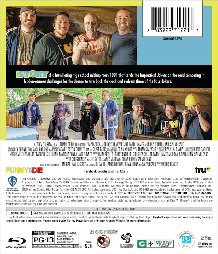 Impractical Jokers: The Movie (Blu-ray) [Blu-ray]