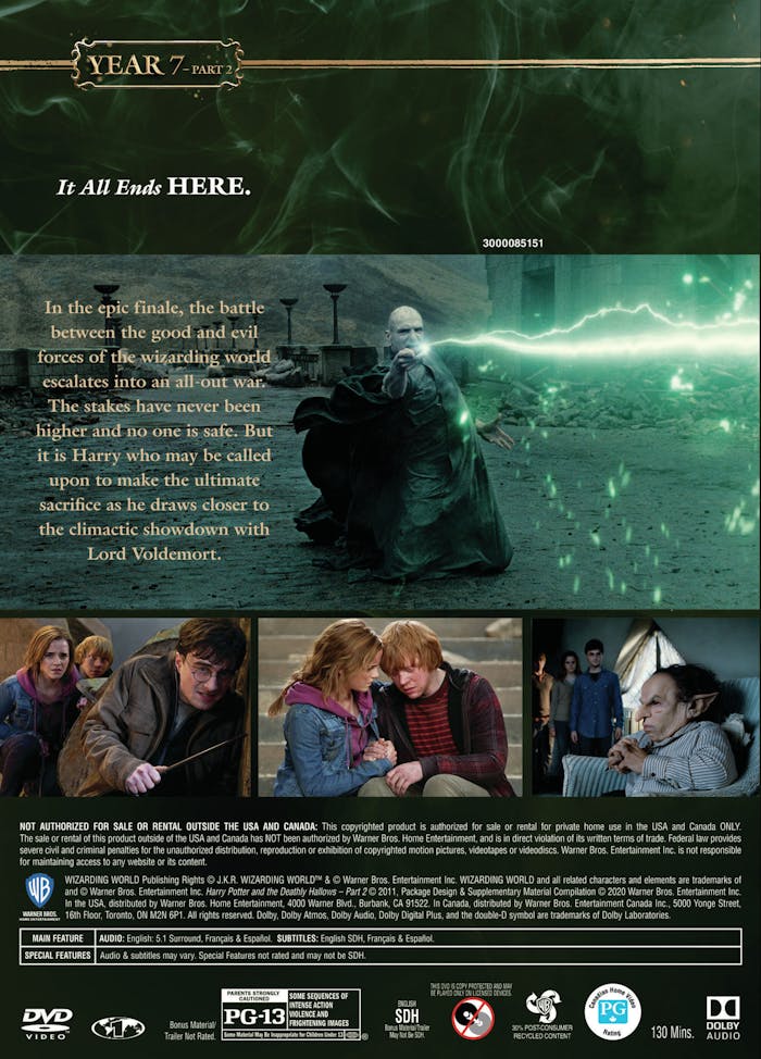 Harry-Potter-and-the-Deathly-Hallows---Part-2-(Dark-Arts/LL/DVD)-[DVD] [DVD]