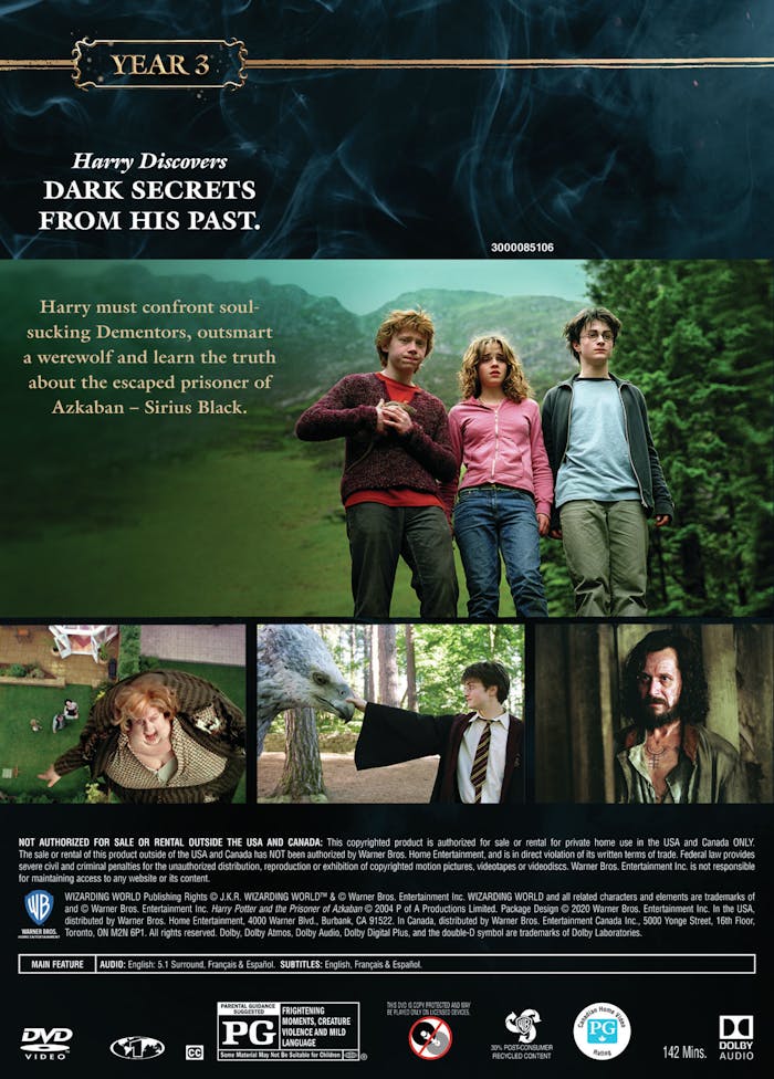 Harry Potter and the Prisoner of Azkaban (Dark Arts/LL/DVD) [DVD]