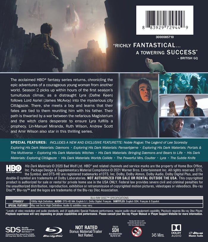 His Dark Materials: Season Two [Blu-ray]