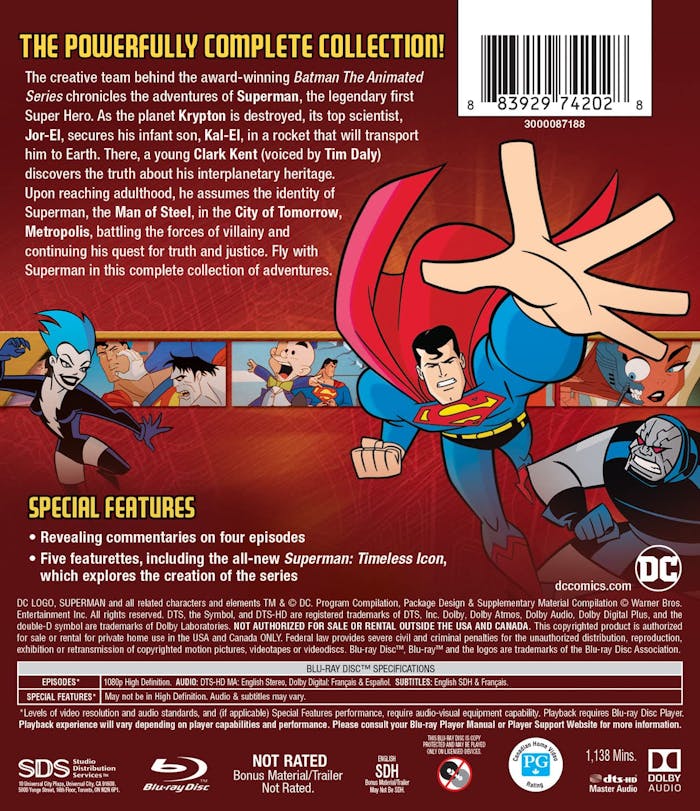 Superman: The Complete Animated Series (Box Set) [Blu-ray]