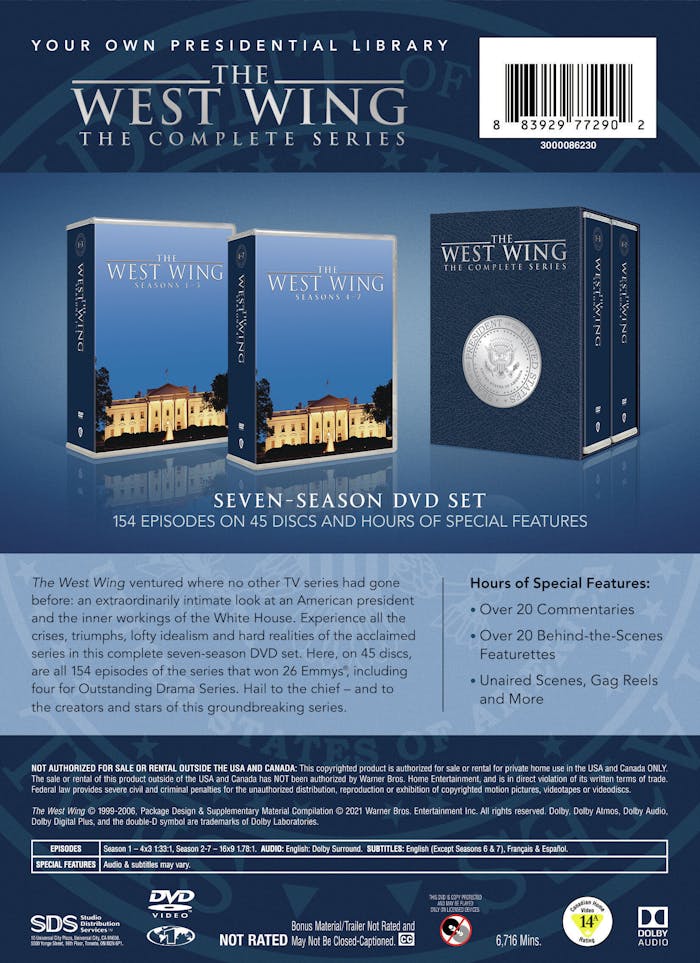 The West Wing: The Complete Series 1-7 (Box Set) [DVD]