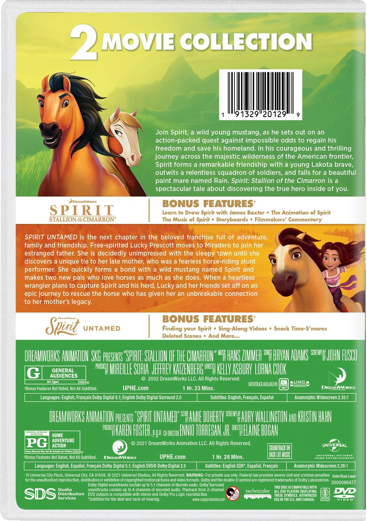 Buy Spirit 2 Movie Collection DVD Double Feature DVD CLICKII