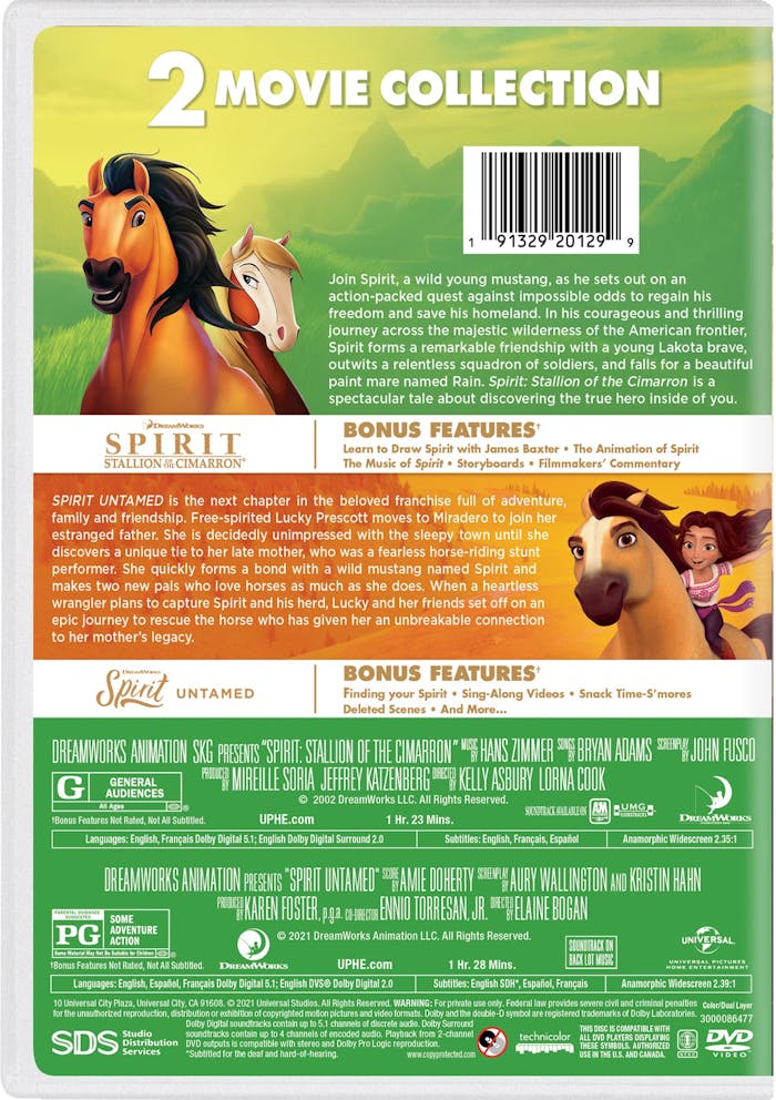 Spirit: 2 Movie Collection (DVD Double Feature) [DVD]
