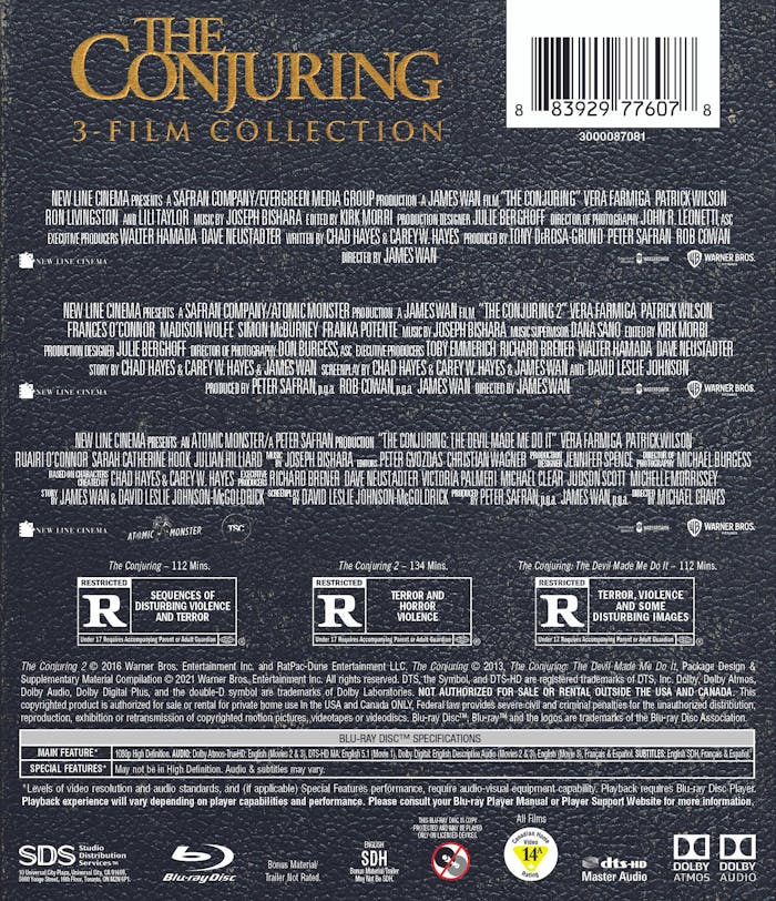 The Conjuring 1-3 (Box Set) [Blu-ray]