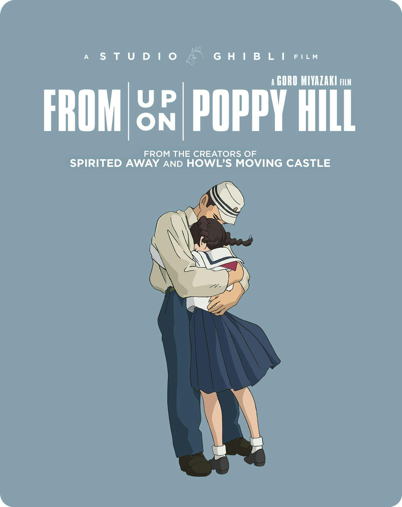From Up On Poppy Hill limited edition steelbook cover with the two lead characters on a hillside