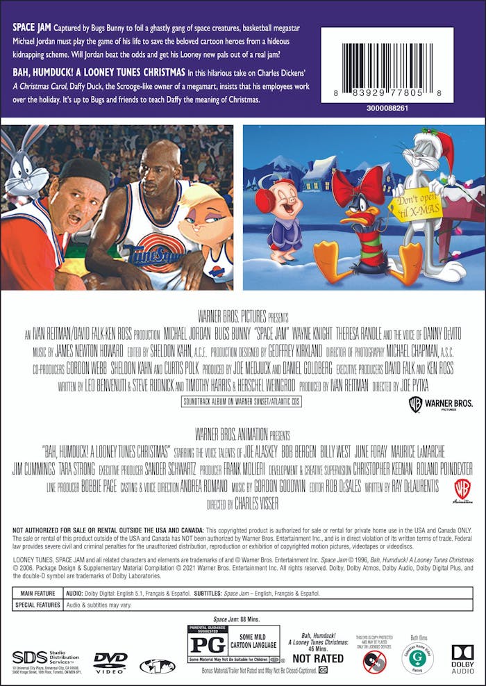 Space Jam (Original) Holiday Double-Feature (DVD) [DVD]