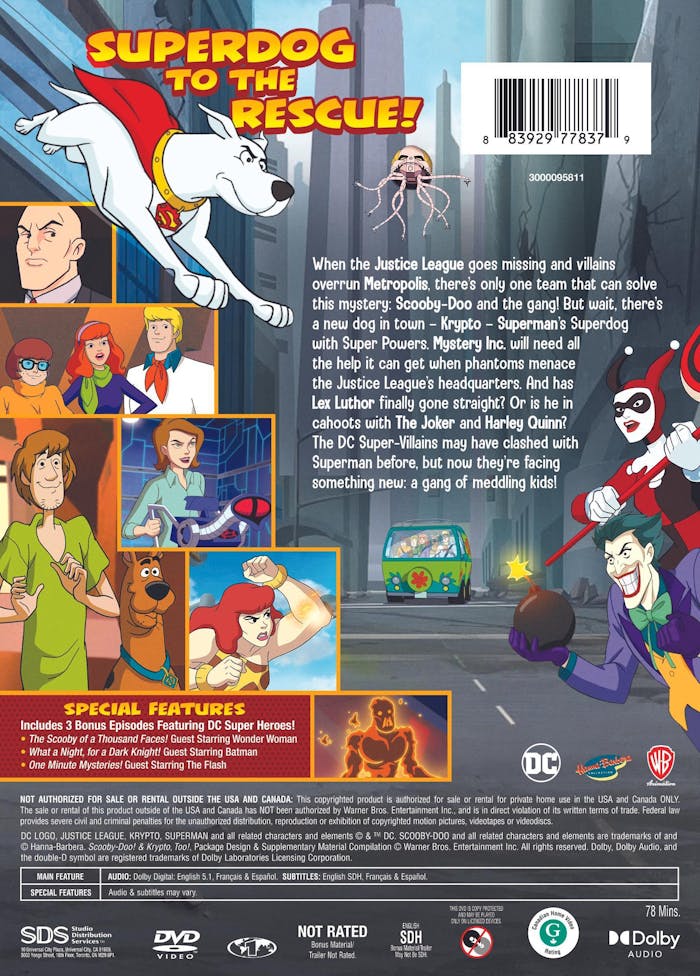 Scooby-Doo! And Krypto, Too! [DVD]