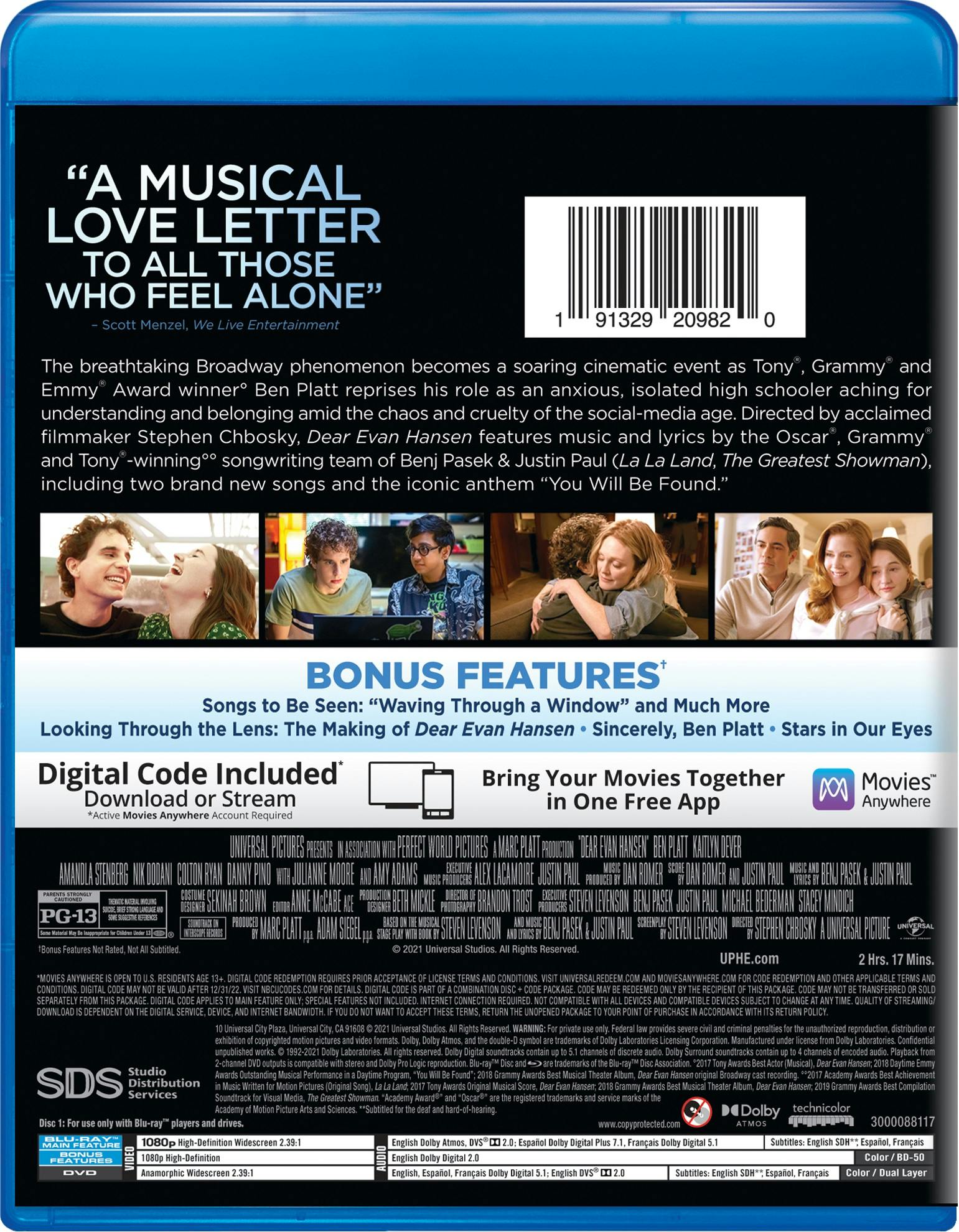 Buy Dear Evan Hansen With DVD Blu-ray | GRUV