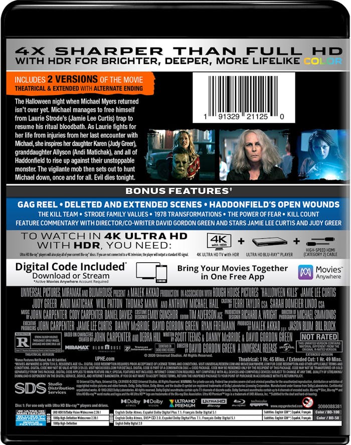Halloween Kills (4K Ultra HD + Blu-ray) [UHD]