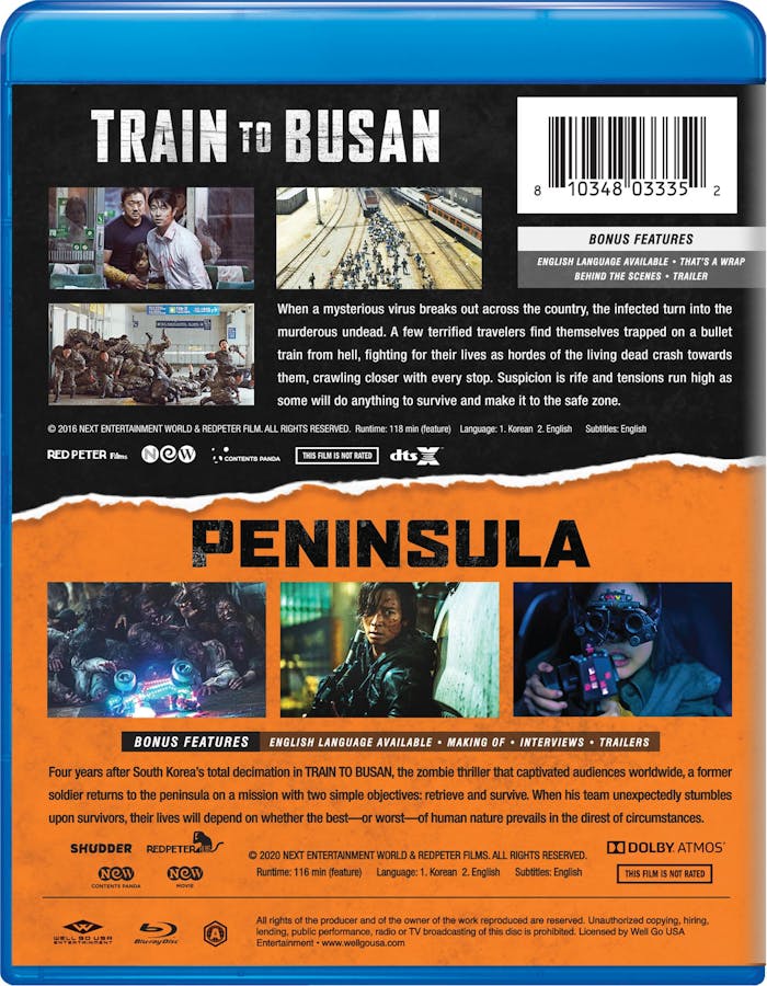 Train to Busan/Train to Busan Presents - Peninsula [Blu-ray]