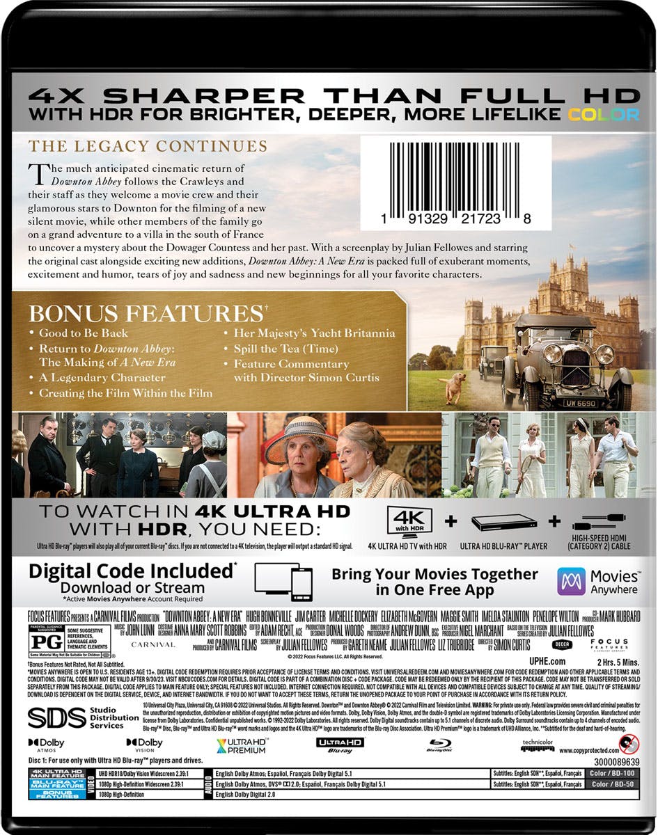 Buy Downton Abbey: A New Era 4K Ultra HD + Blu-ray UHD | GRUV