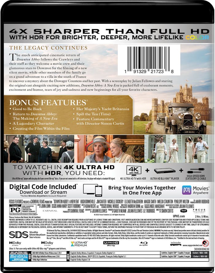 Downton Abbey: A New Era (4K Ultra HD + Blu-ray) [UHD]