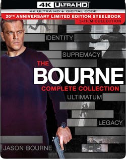 The Bourne Complete Collection (20th Anniversary Limited Edition Steelbook 4K Ultra HD + Digital) [U