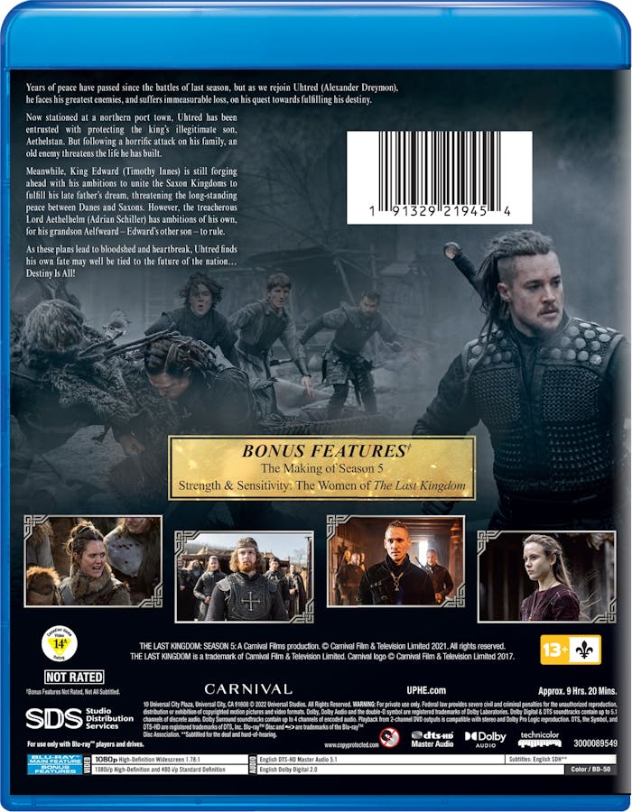 The Last Kingdom: Season Five (Box Set) [Blu-ray]