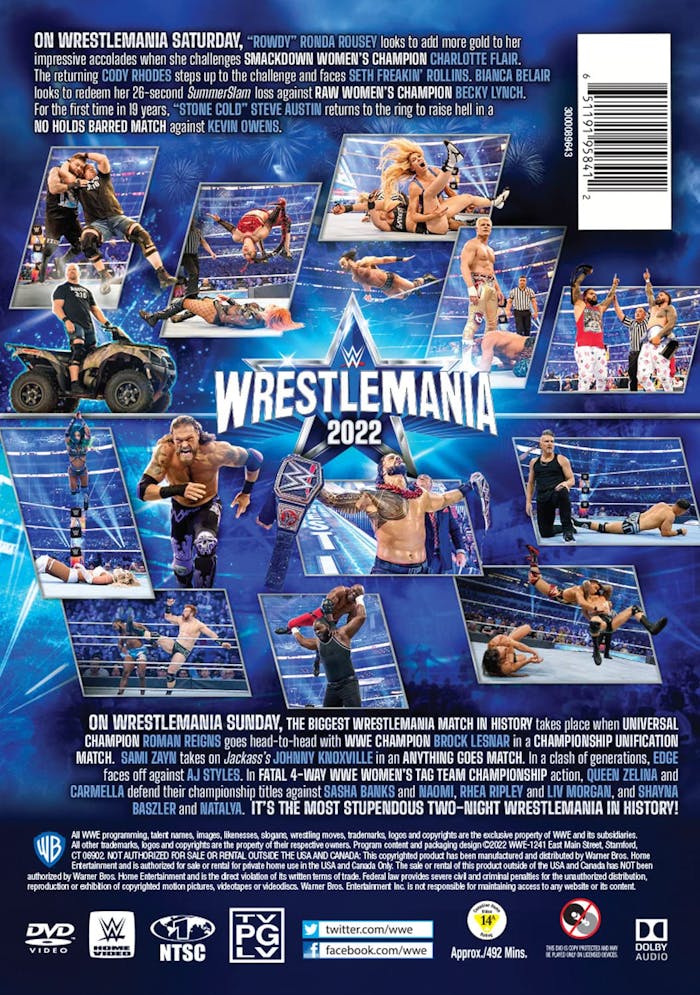 WWE: Wrestlemania 38 (Box Set) [DVD]