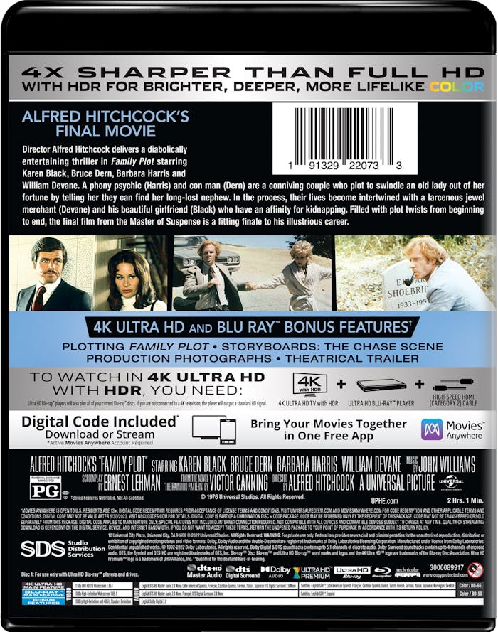 Family Plot (4K Ultra HD + Blu-ray) [UHD]
