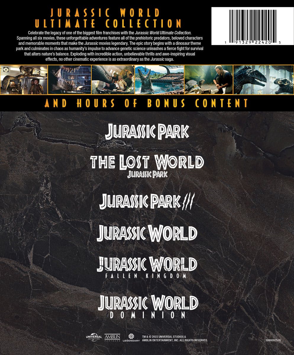 Buy Jurassic World: Ultimate Collection 4K Ultra HD + Blu-ray (Boxset ...