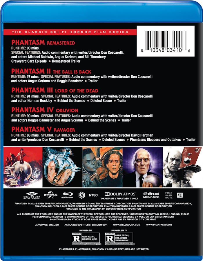 Phantasm Collection 1-5 (Box Set) [Blu-ray]