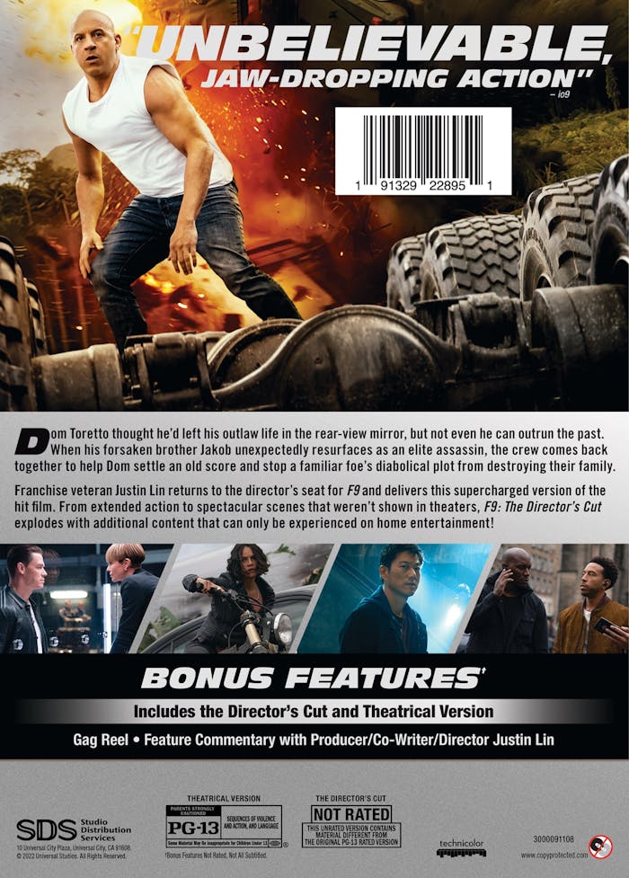 Fast & Furious 9 - The Fast Saga - Director's Cut (DVD New Box Art) [DVD]